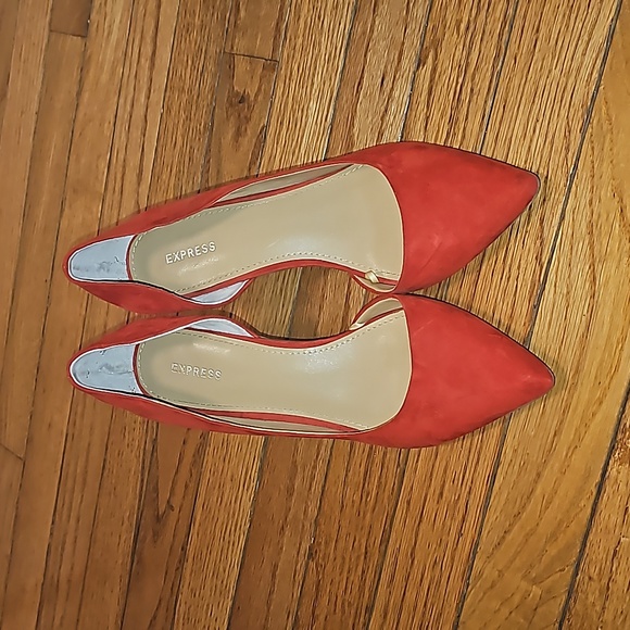 Express Red D'Orsay pumps 8.5 - Picture 8 of 8